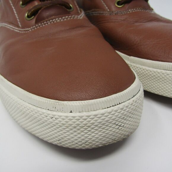 Polo Ralph Lauren Vaughn Leather Boat Shoes Men\'s Size 12 Brown 12D Loafers main image 12